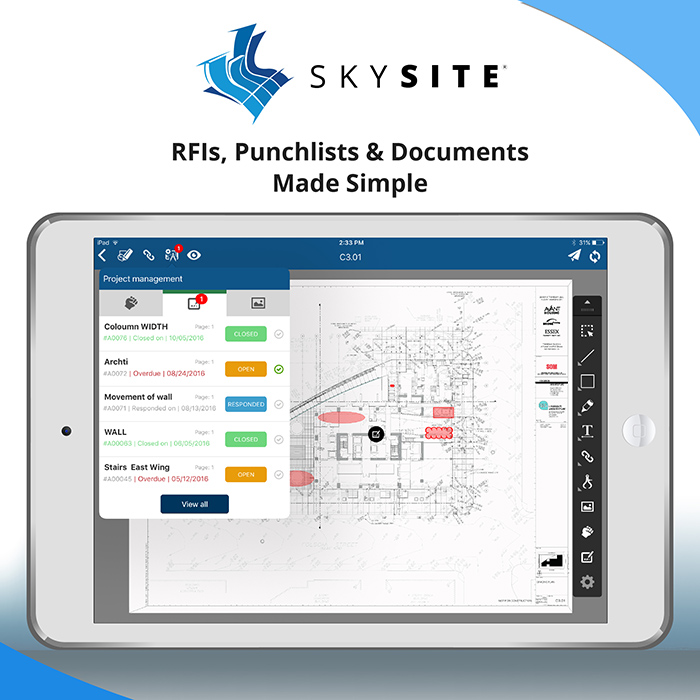 RFIs, Punchlists and Document Management Made Easy with SKYSITE